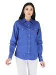 Picture of Forge FR LFRSLD-R BLUE LADIES FR SOLID SNAP SHIRT